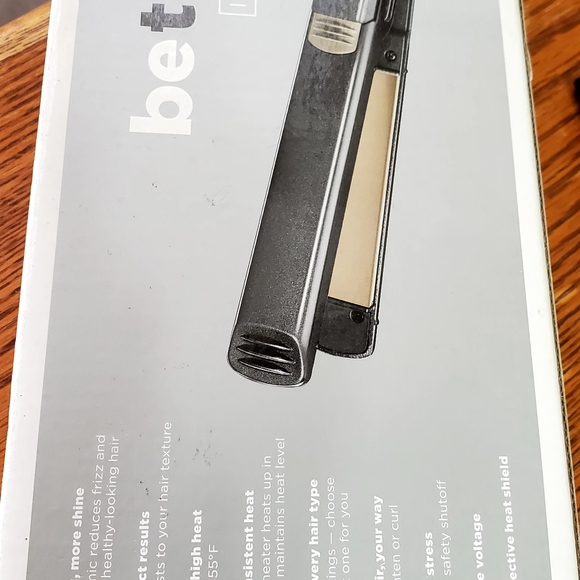 Conair 1in(25mm)Tourmaline Ceramic Flat Iron Smooth And Shine Model Cs31n - Picture 2 of 4